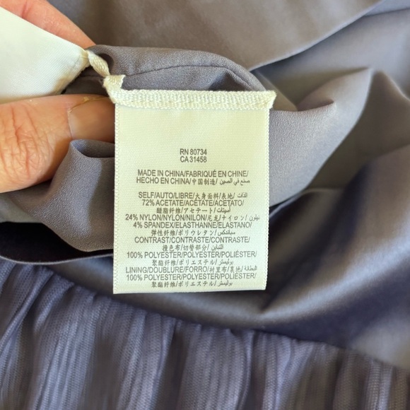 BCBG Strapless Mini Dress Frosted Plum, Size 8 - Picture 9 of 12